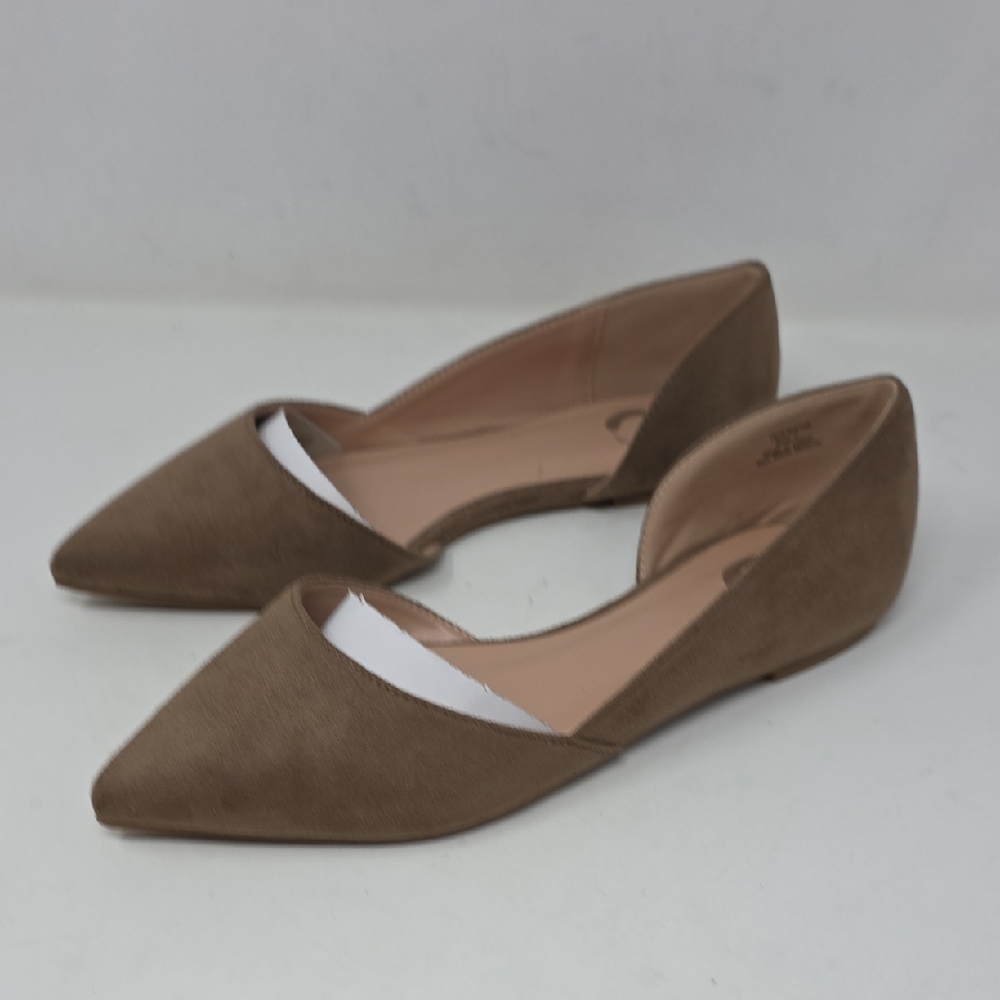 Journee Collection D'orsay Brown Women's Flats Size 7
